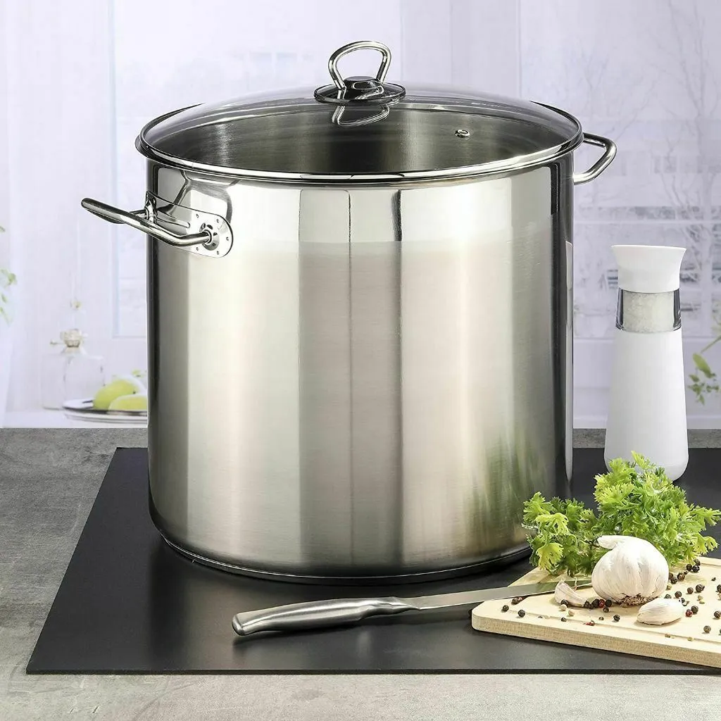 10 Litre Stock Pot With Glass Lid