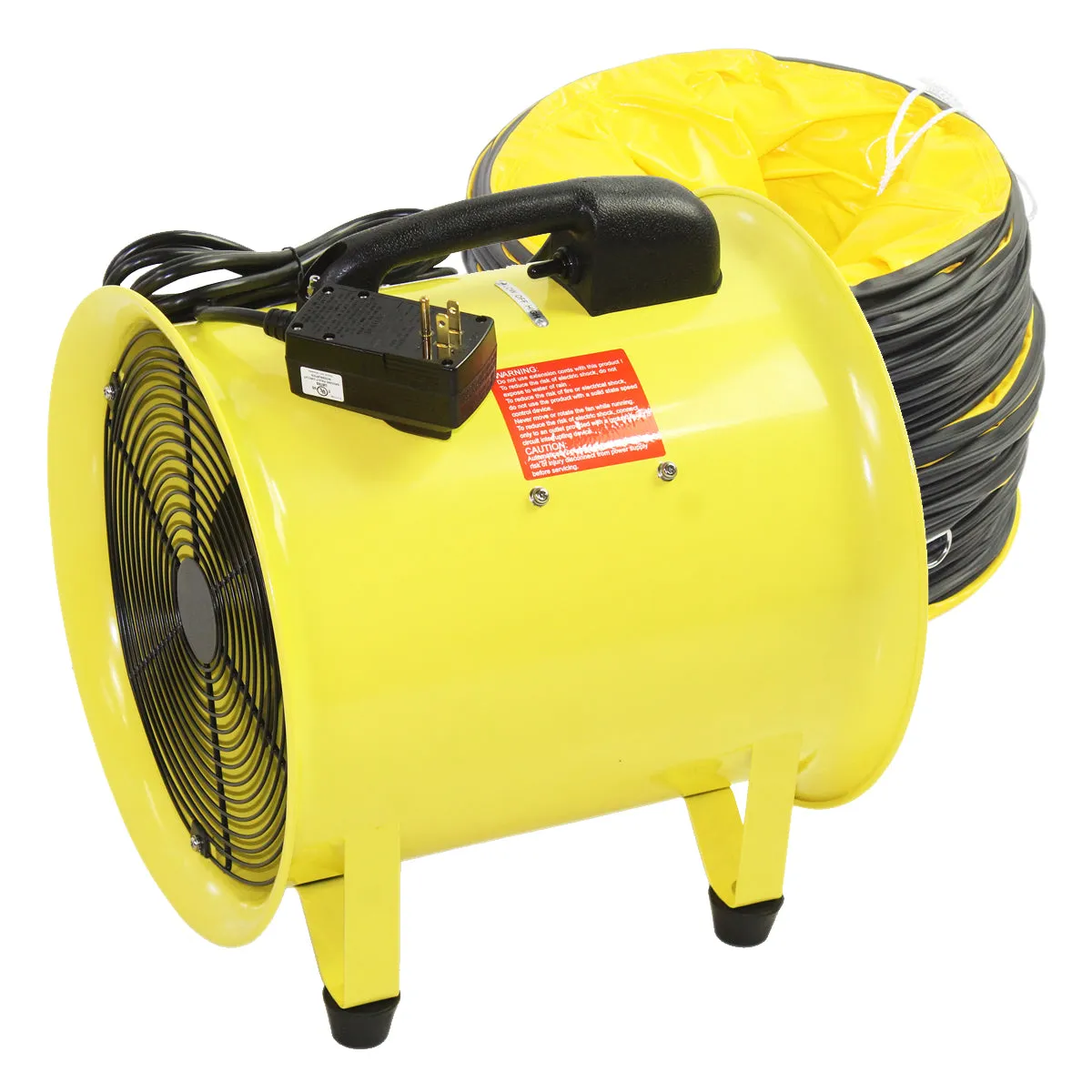 12 In. Axial Confined Space Ventilator with Polyvinyl Hose