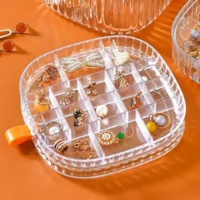 16 Slot Transparent Jewellery Storage Box