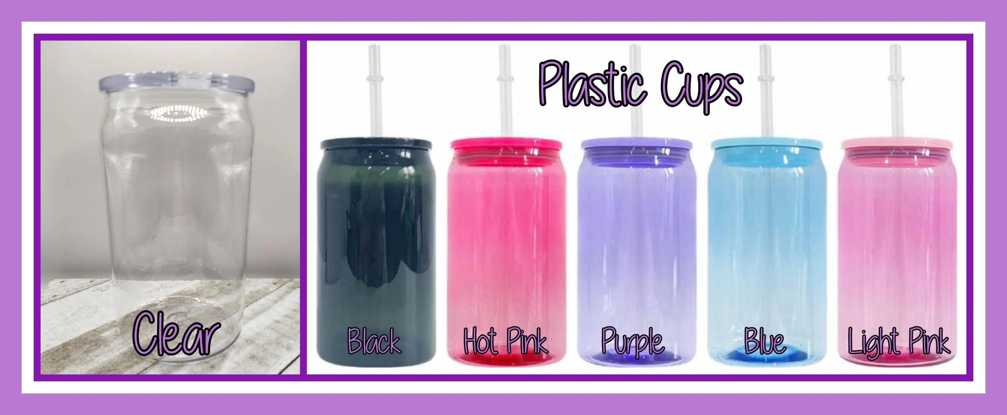 16oz Glass or Plastic Cup - Watercolor Books SK