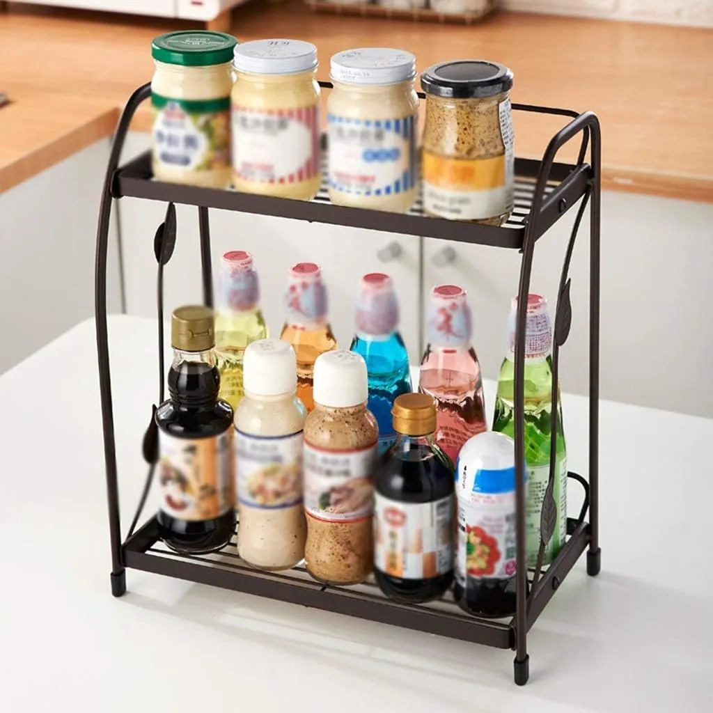 2 layer Storage Organizer Kitchen Shelf