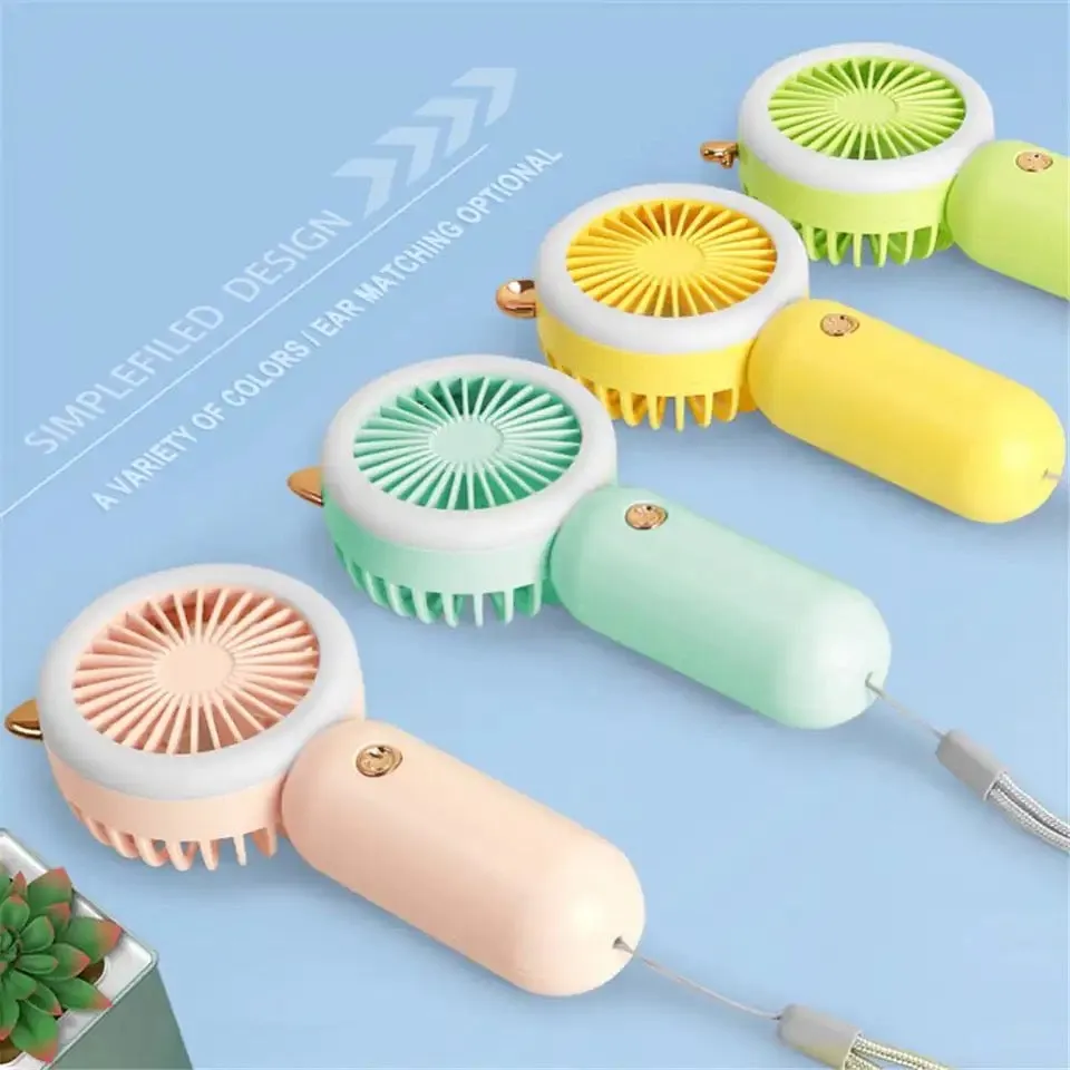 2IN1 CUTE MINI FAN   LED LIGHT