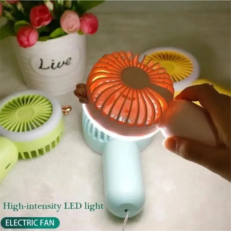 2IN1 CUTE MINI FAN   LED LIGHT