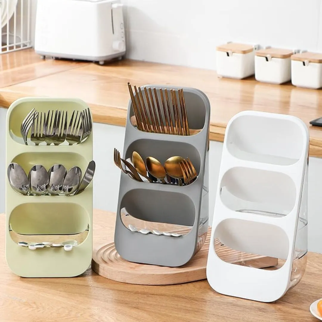 3 Tier Cutlery Utensil Organizer