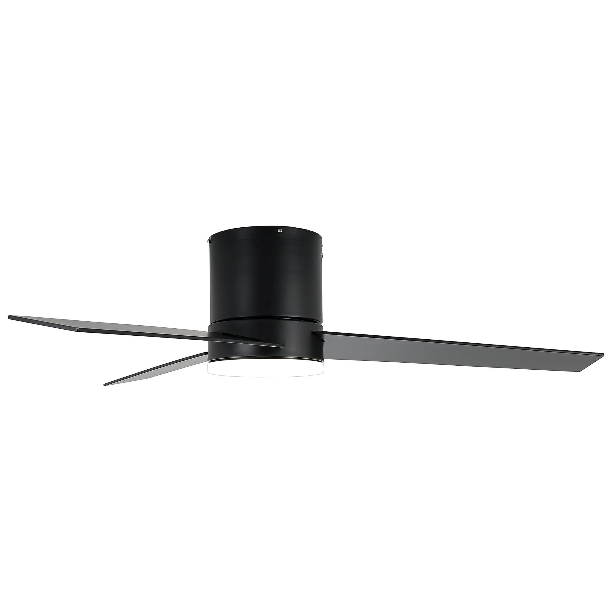 48" Flush Mount Ceiling Fan 3 Blades with LED Lighting and Remote Control