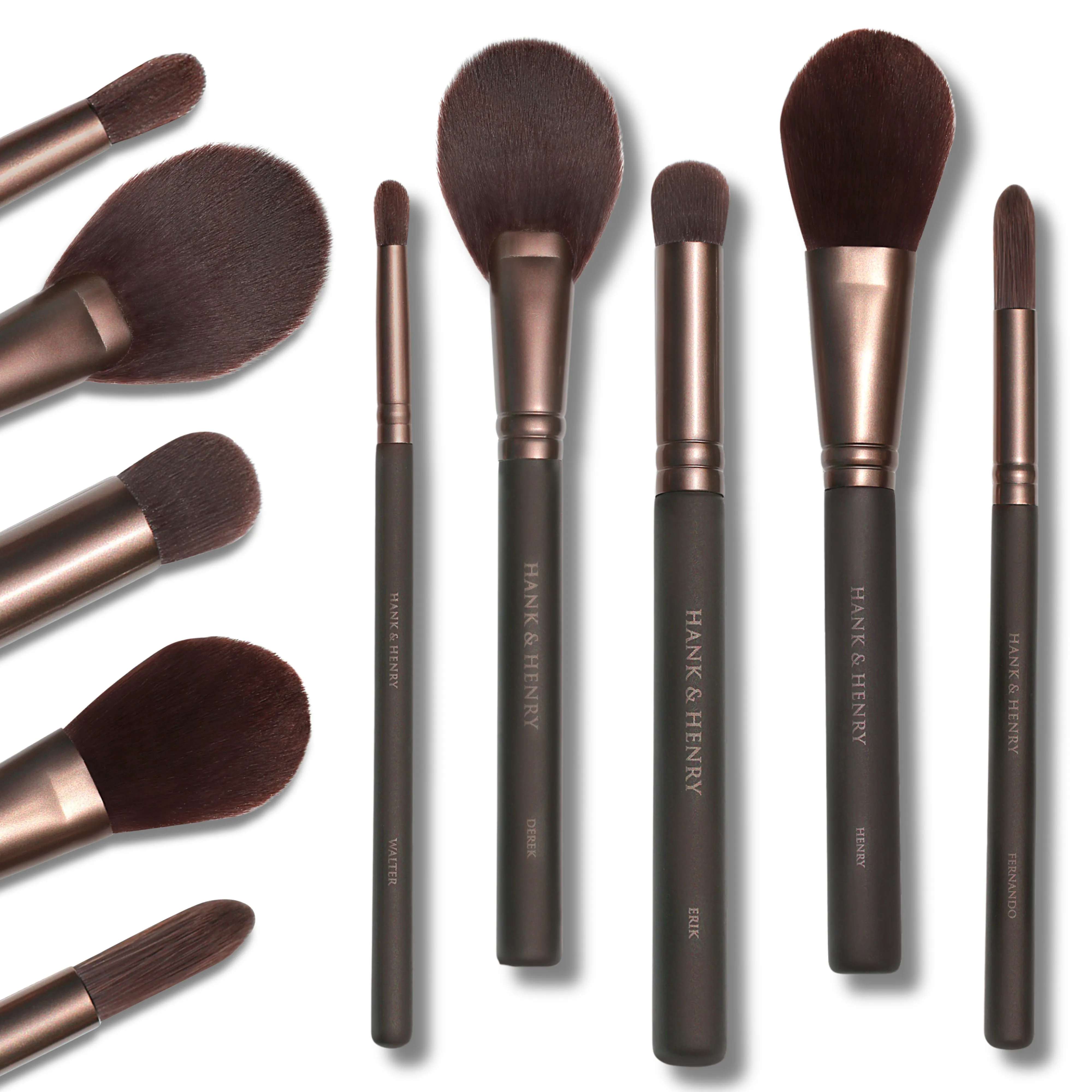 5pc. Velvet Touch Chocolate Face Brush Bundle