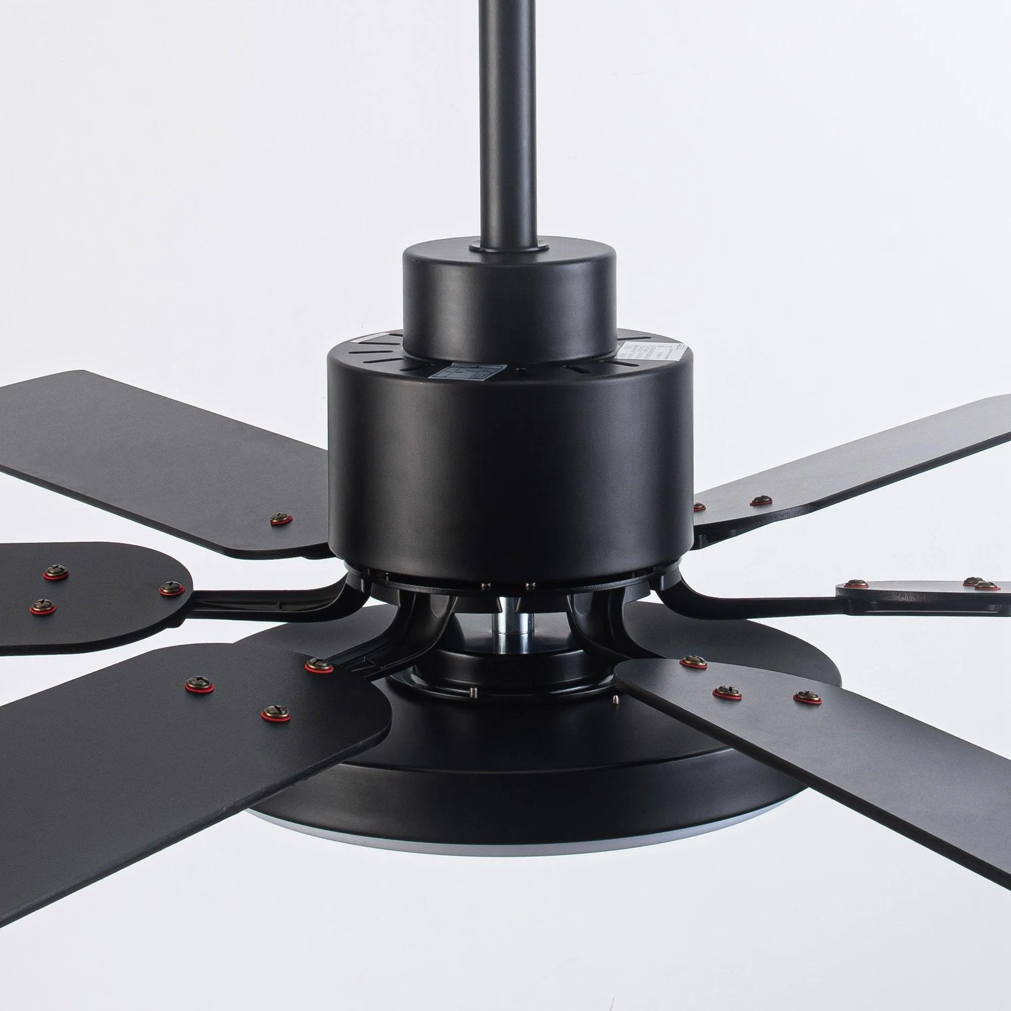 60" Industrial DC Motor Downrod Mount Reversible Ceiling Fan with Lighting and Remote Control