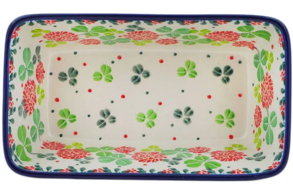 6" Mini loaf pan - Clover Flower Wreath