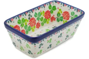 6" Mini loaf pan - Clover Flower Wreath