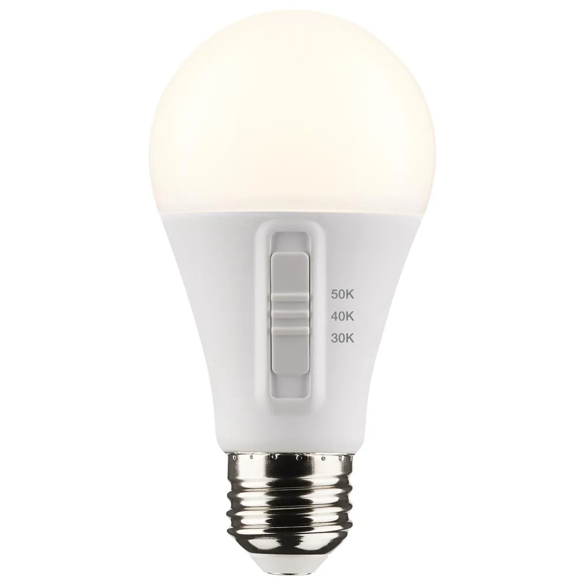 A19 LED Bulb, 14 Watts, 1500 Lumens, Selectable 30K|40K|50K, 100W Equal, E26 Medium Base