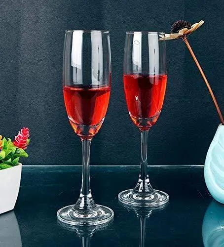 AARYA OPERIA Transparent Red Wine Glass (Set of 2, 165ML)