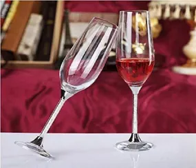 AARYA OPERIA Transparent Red Wine Glass (Set of 2, 165ML)