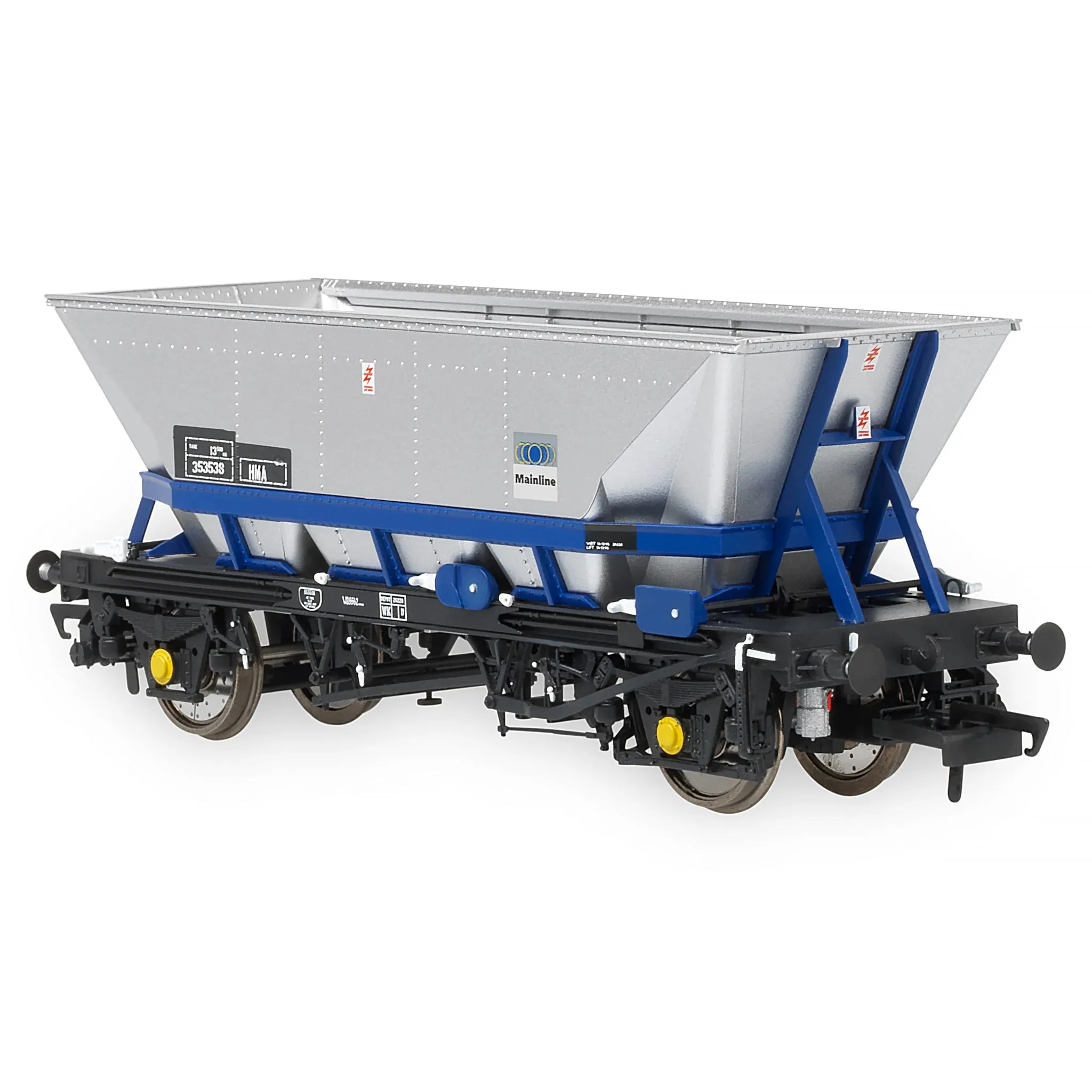 Accurascale ACC2580HMA-MB1 OO HMA MGR Coal Hopper with Mainline Blue Cradle (3pcs Per Pack)