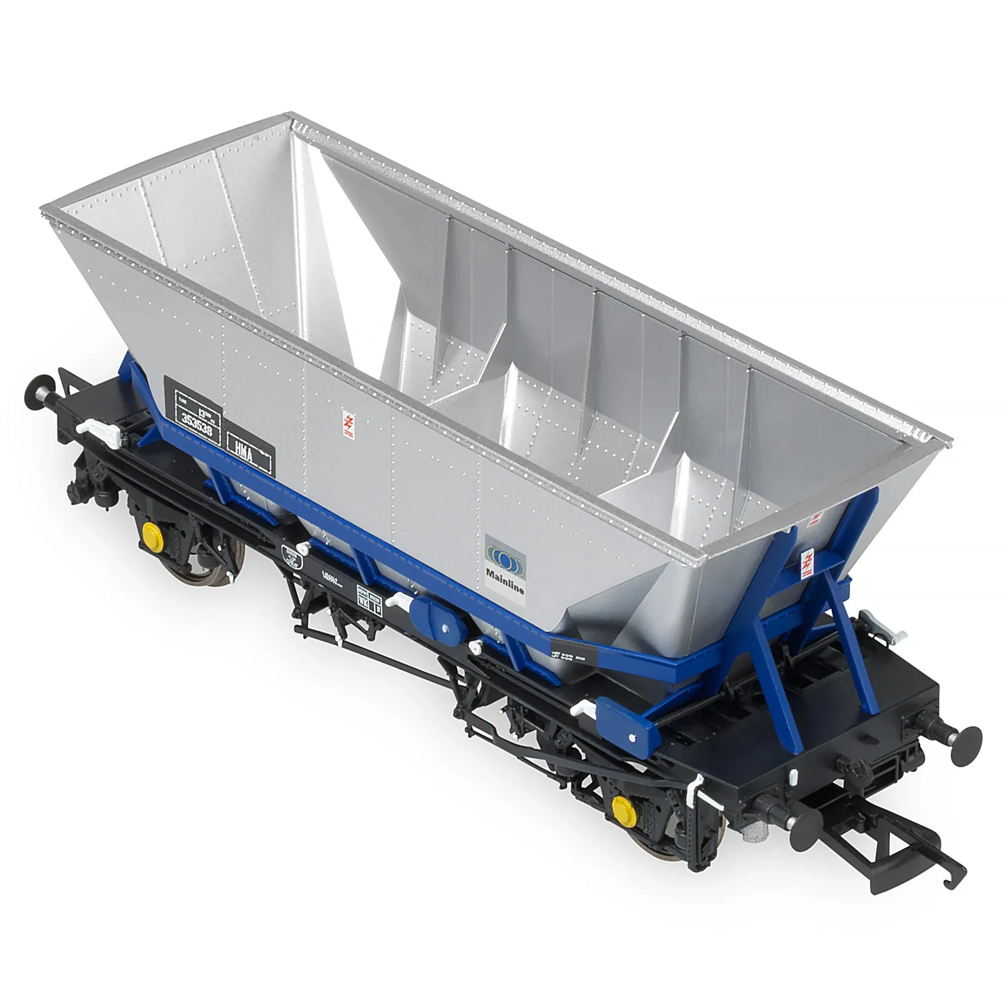 Accurascale ACC2580HMA-MB1 OO HMA MGR Coal Hopper with Mainline Blue Cradle (3pcs Per Pack)