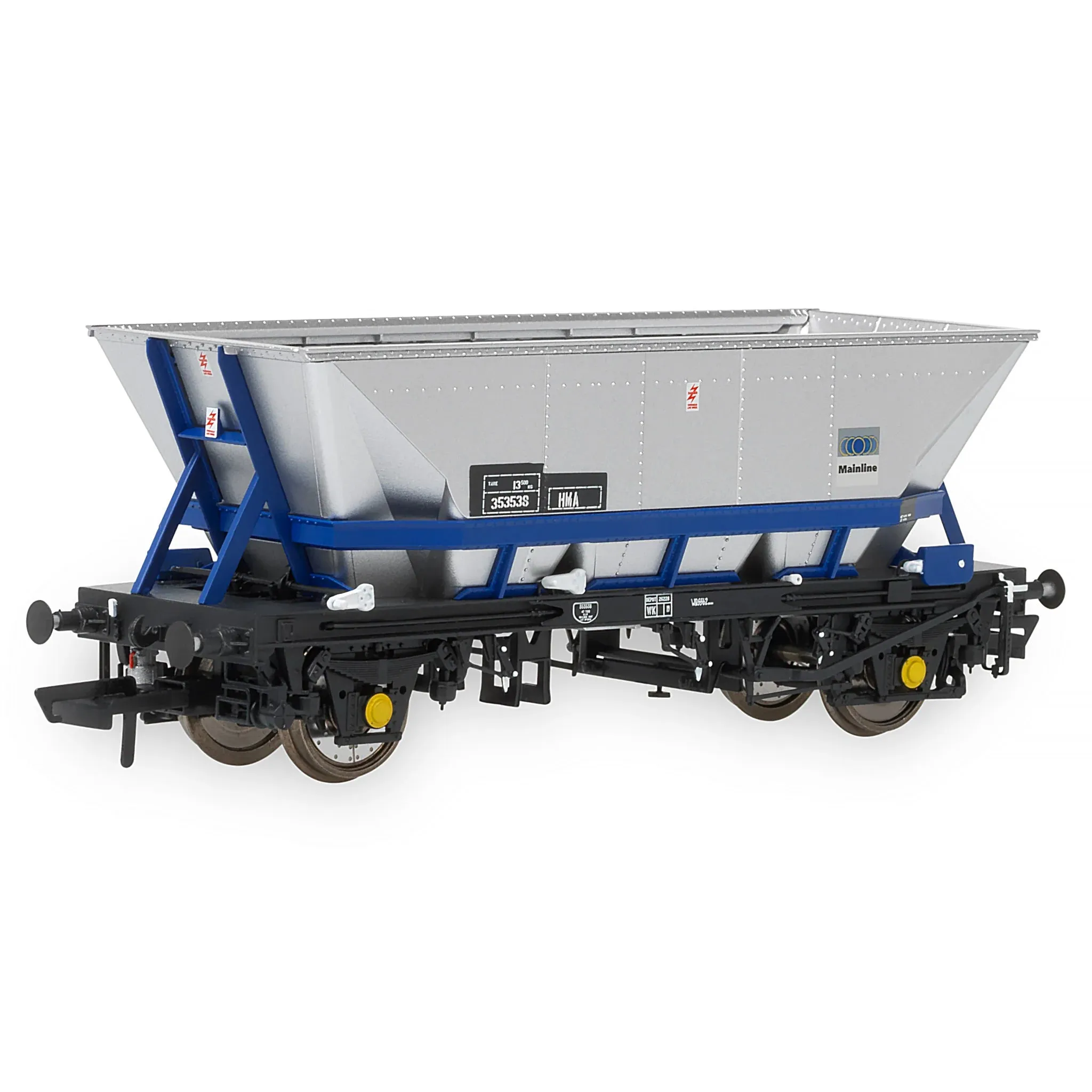 Accurascale ACC2580HMA-MB1 OO HMA MGR Coal Hopper with Mainline Blue Cradle (3pcs Per Pack)