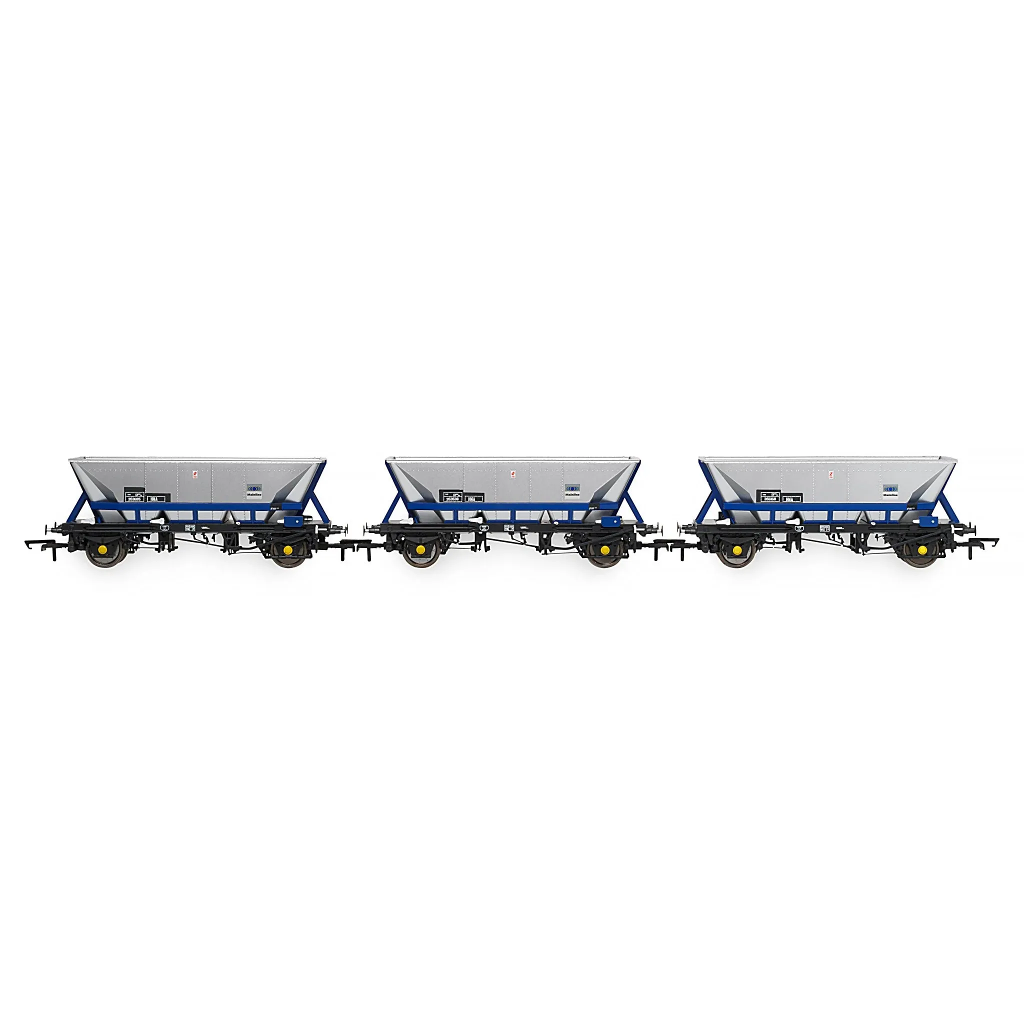 Accurascale ACC2580HMA-MB1 OO HMA MGR Coal Hopper with Mainline Blue Cradle (3pcs Per Pack)