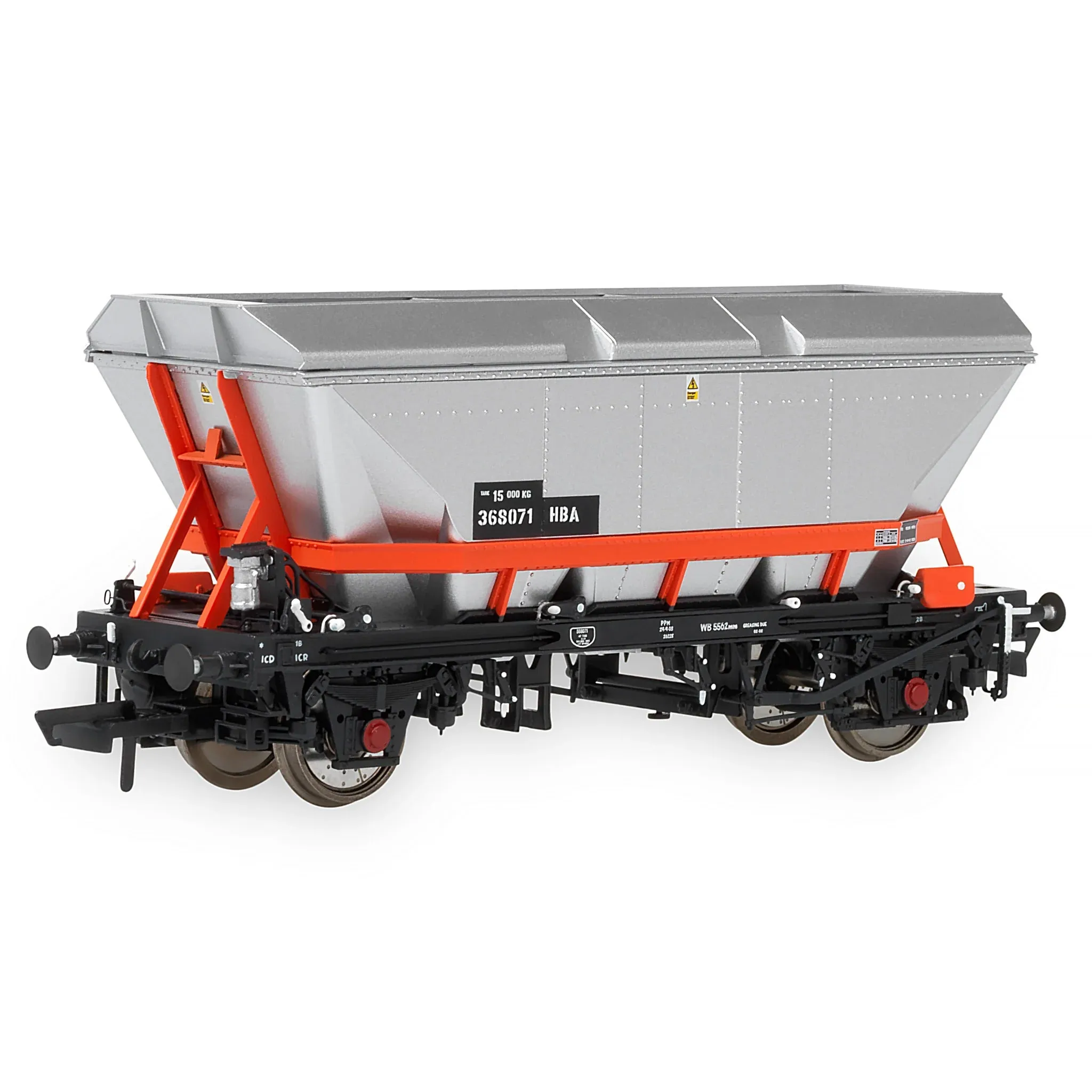 Accurascale ACC2590HBA-RR1 OO HBA MGR Coal Hopper with Canopy with Railfreight Red Cradle (3pcs Per Pack)