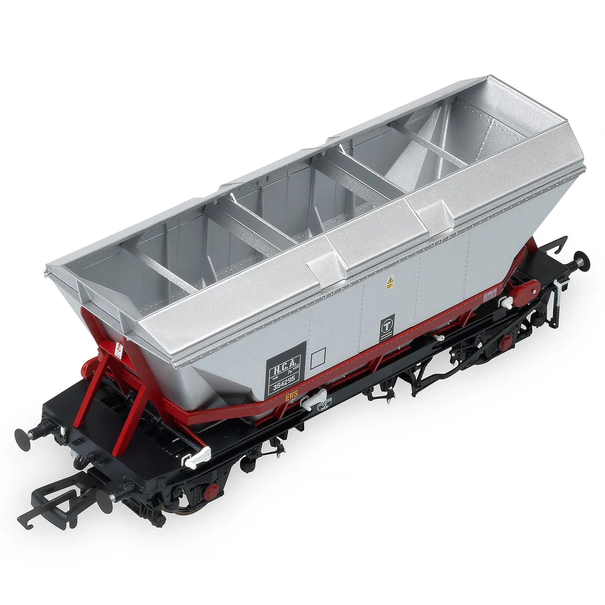 Accurascale ACC2596HCA-EWS2 OO HCA MGR Coal Hopper with Canopy with EWS Maroon Cradle (3pcs Per Pack)