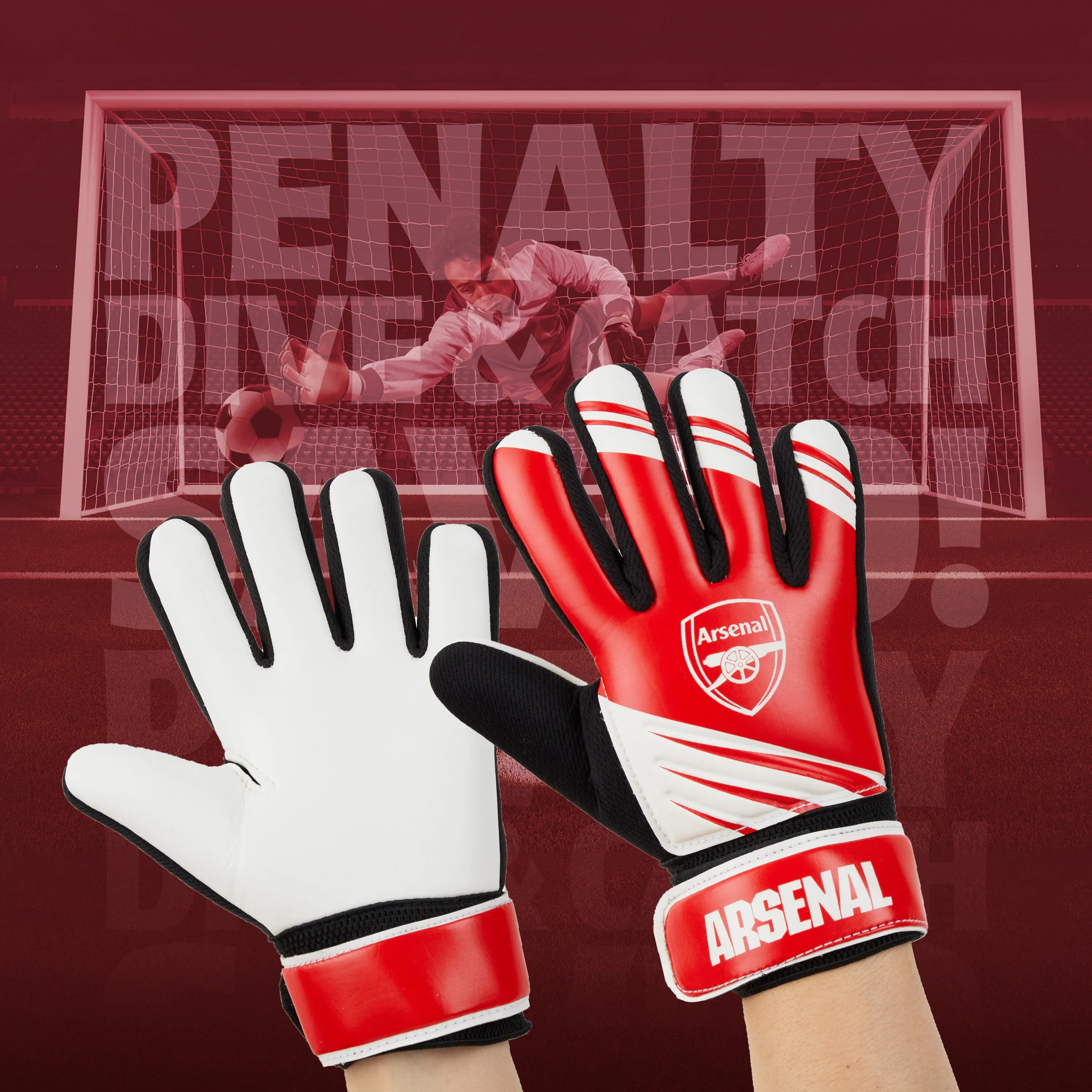 Arsenal F.C. Goalkeeper Gloves for Kids Teenagers - Size 7