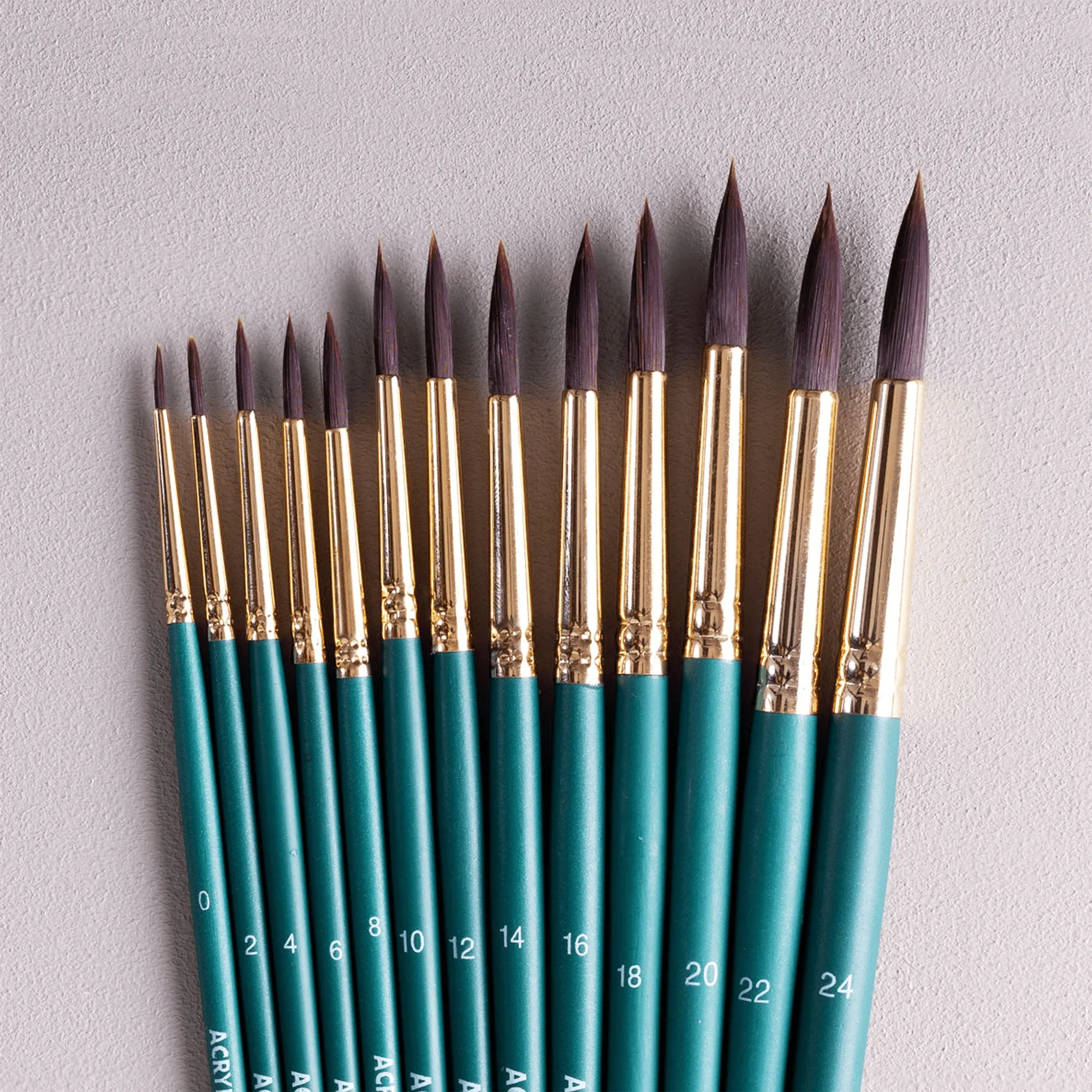 ARTdiscount Short Handled Artists' Brushes - Round