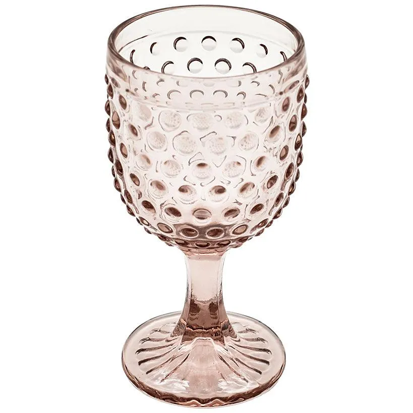 BABY PINK BUBBLE WINE GLASS 300 ML 9x9x17cm