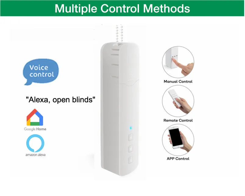 Battery-powered ZigBee Smart Blinds Driver for Normal Roller Blinds SmartThings, Hubitat Home Automation