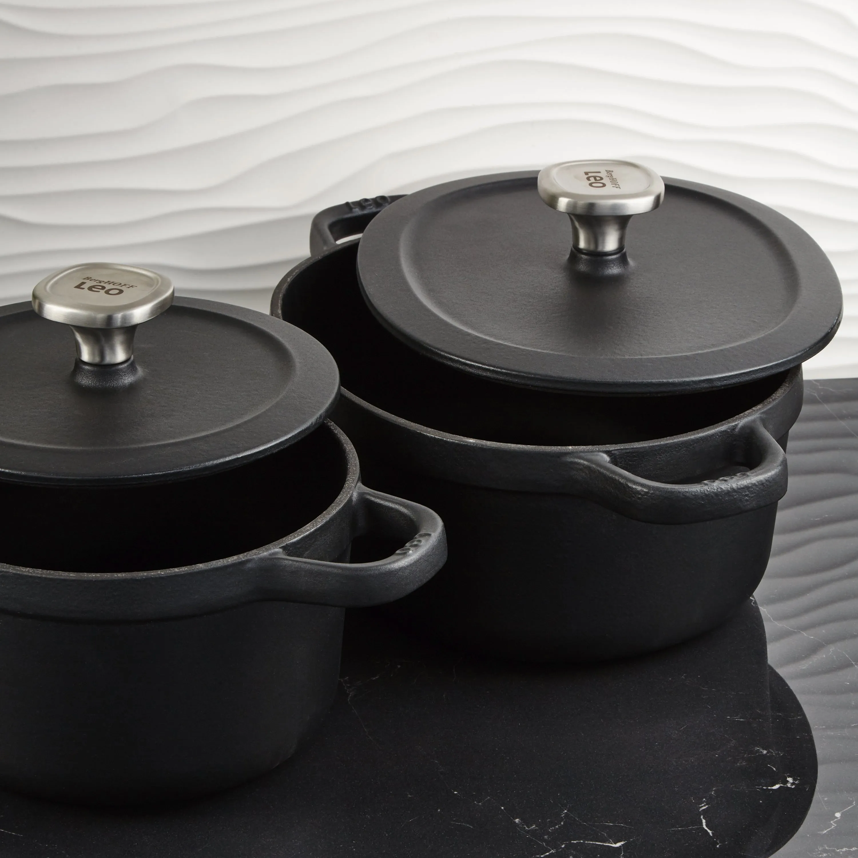 BergHOFF Leo Graphite 4pc Cast Iron Cookware Set