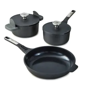 BergHOFF Leo Phantom 5pc Nonstick Ceramic Cookware Set, Recycled