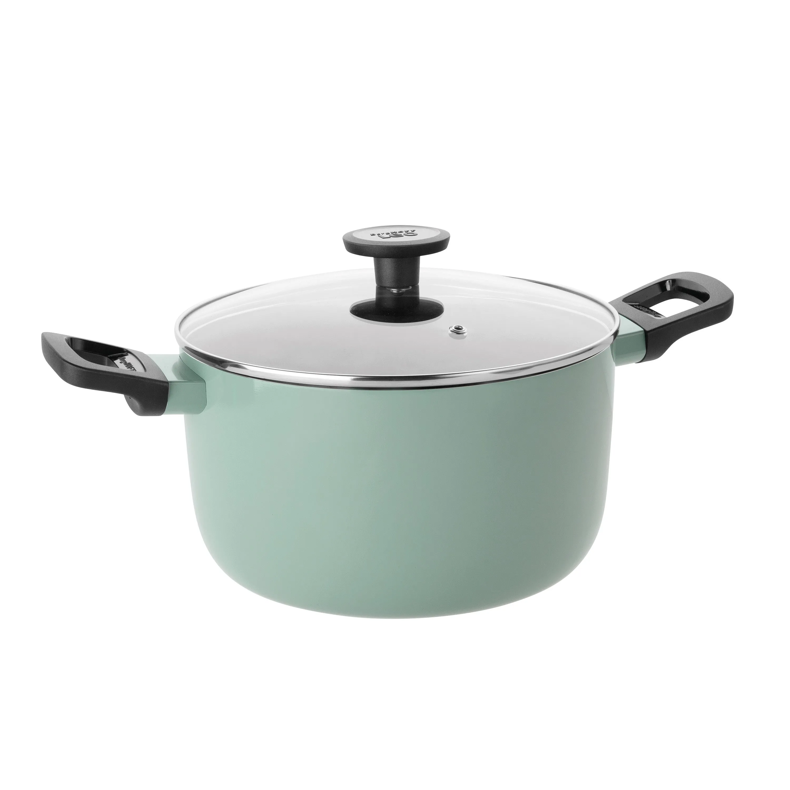 BergHOFF Sage Non-stick Aluminum Stockpot 9.5", 5.9qt. With Glass Lid