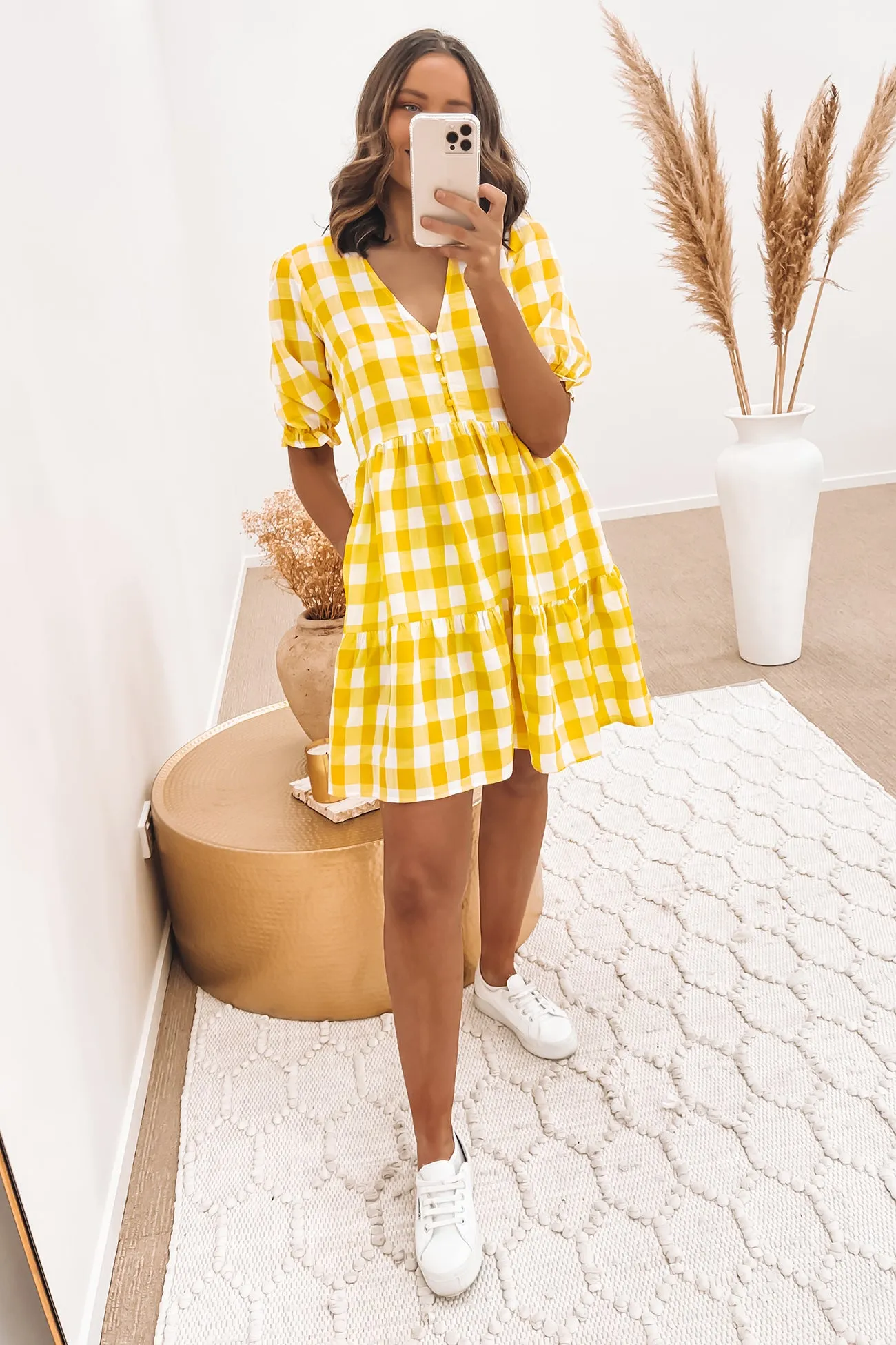 Boden Mini Dress Yellow