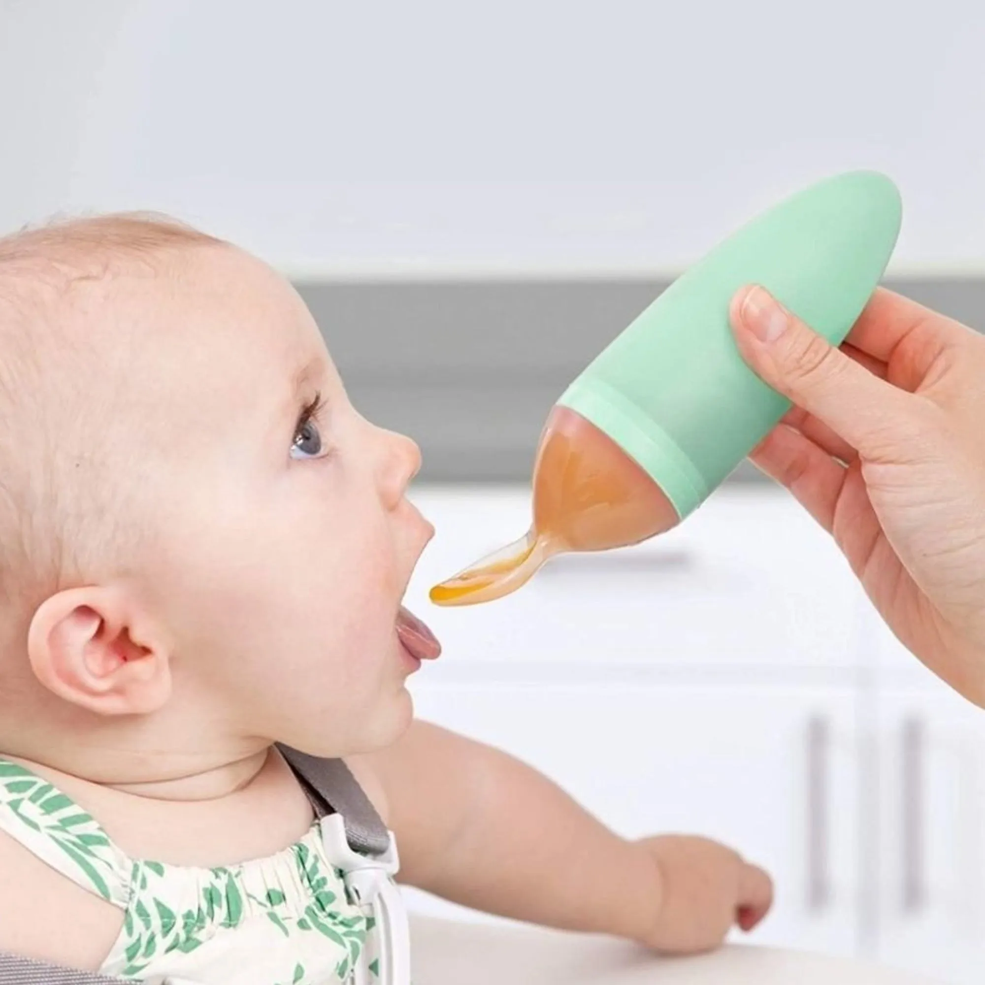 BOON Squirt Baby Food Dispensing Spoon - Mint