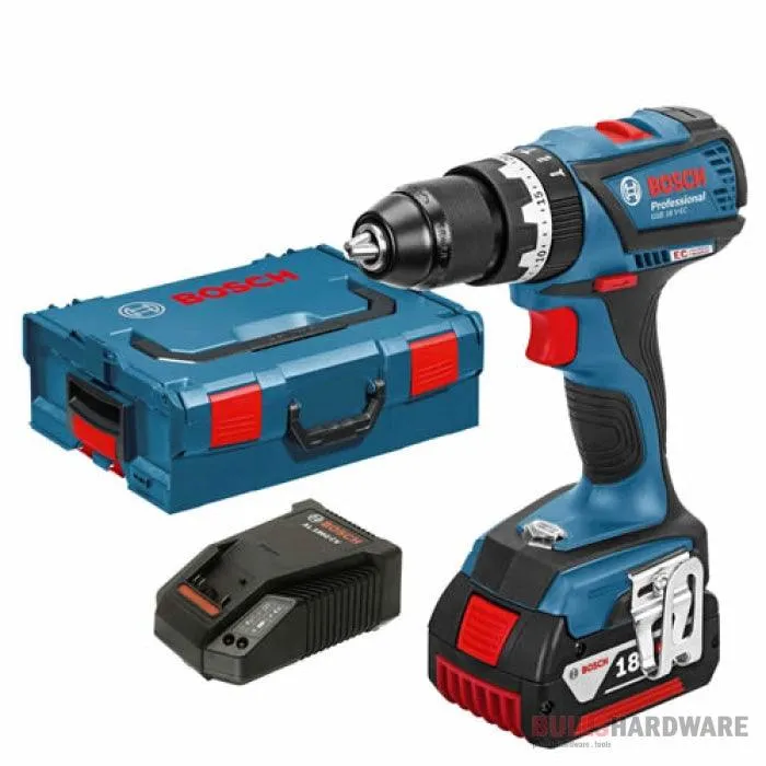 Bosch Cordless Impact Drill 18V, Brushless, 4.0Ah - GSB 18 V-EC