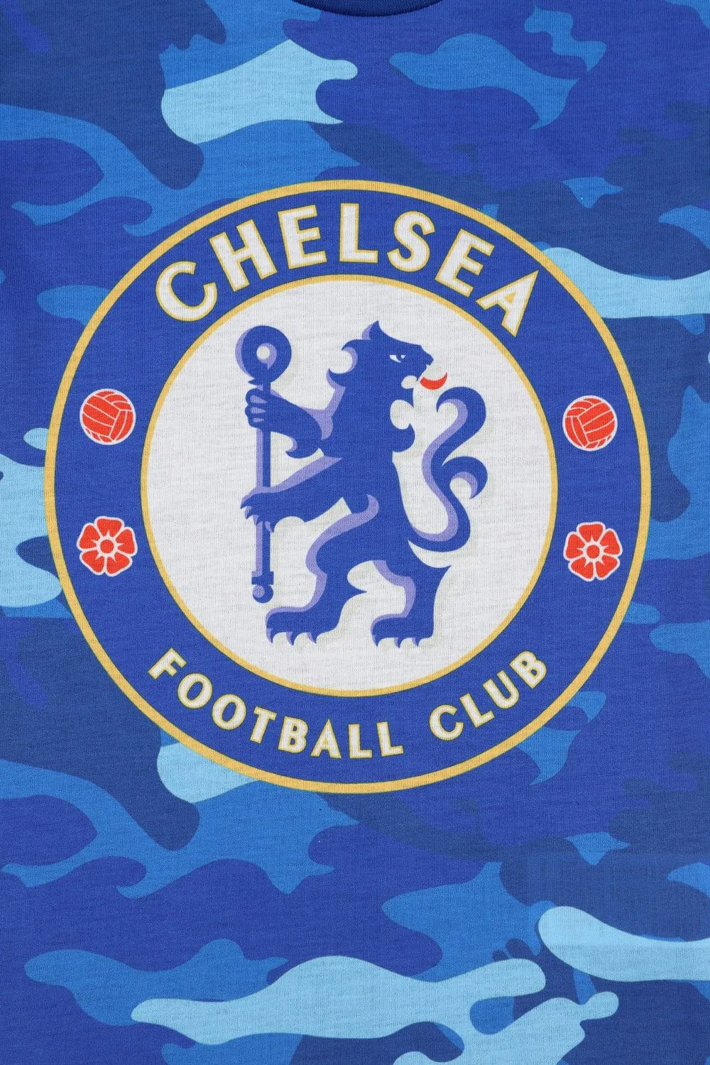 Boys Chelsea F.C Blue Camouflage Long Pyjamas