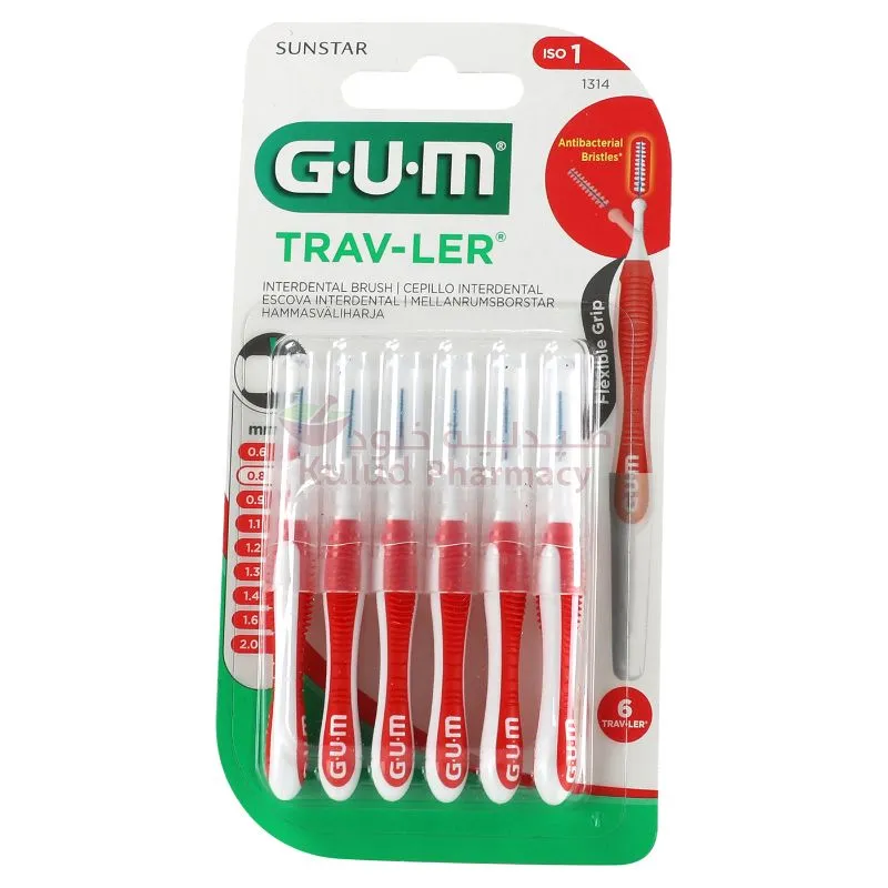 Butler Gum Traveler Interdental Brush 6 PC