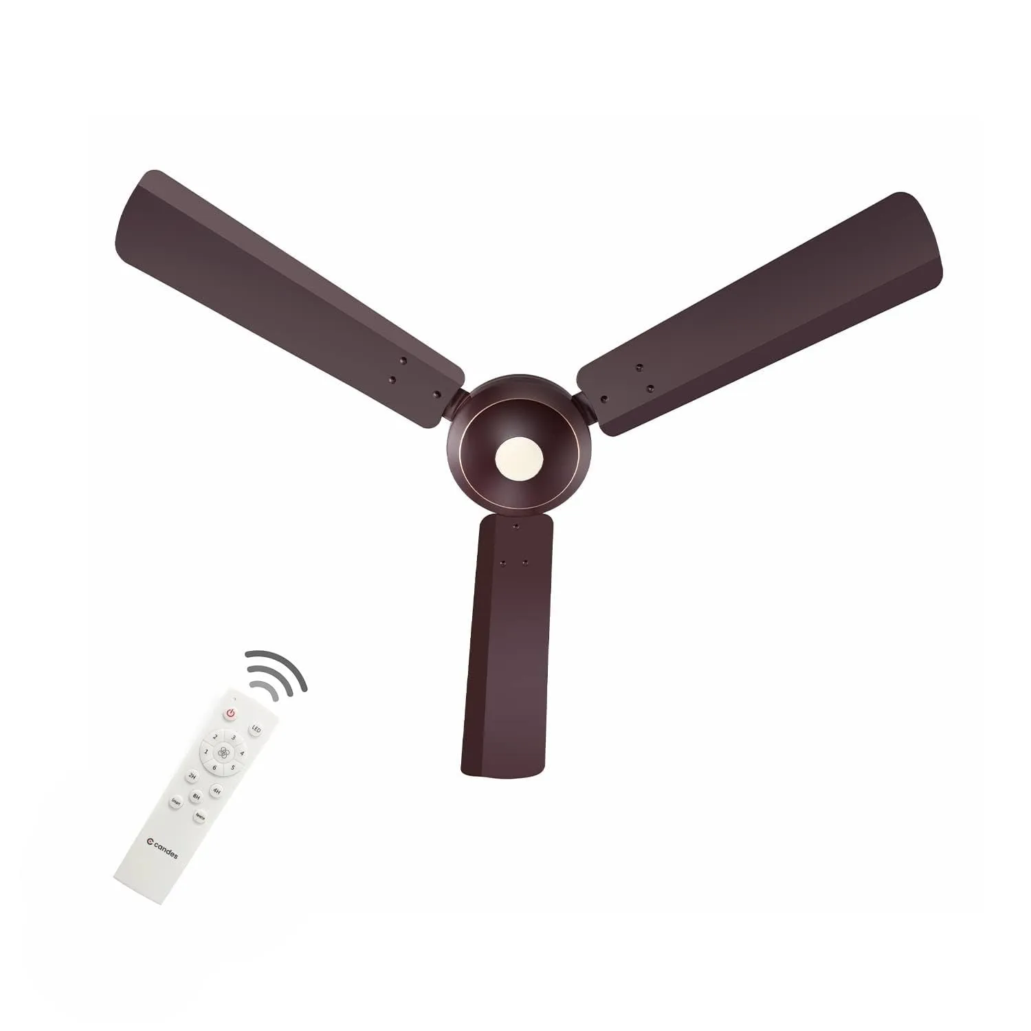 Candes Acura BLDC Ceiling Fan 1200mm / 48 inch | BEE 5 Star Rated, Upto 65% Energy Saving, High Air Delivery & High Speed Ceiling Fans for Home | 2 1 Years Warranty | Brown