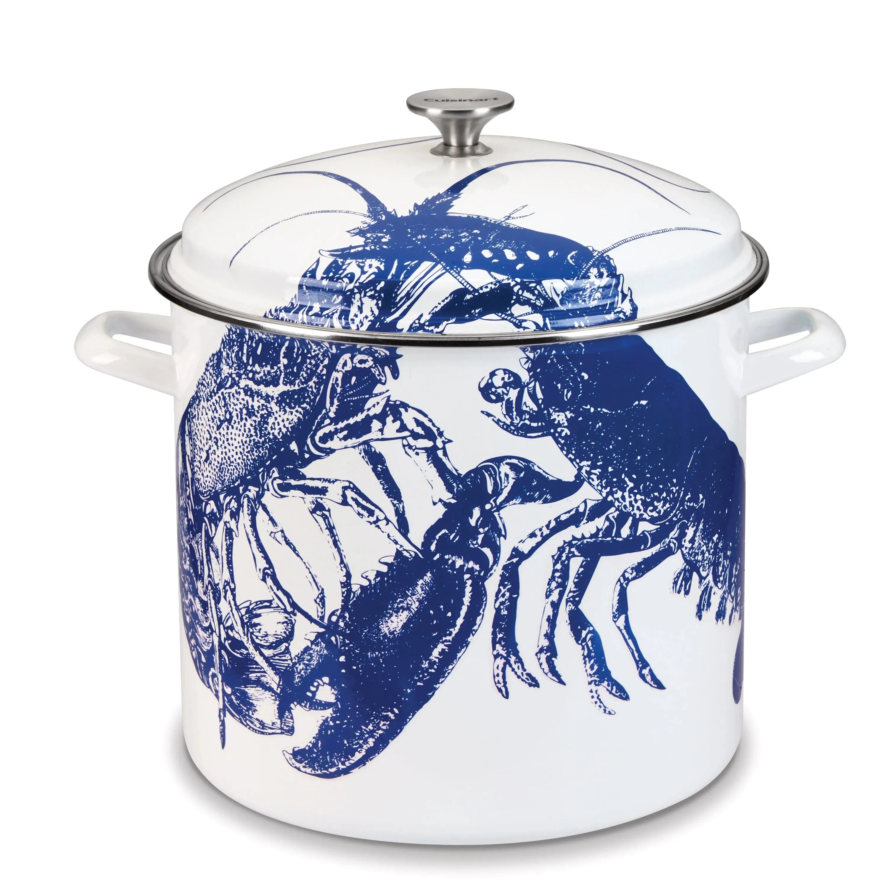 Caskata X Cuisinart Limited Edition Lobster 16 Qt. Enamel on Steel Stockpot