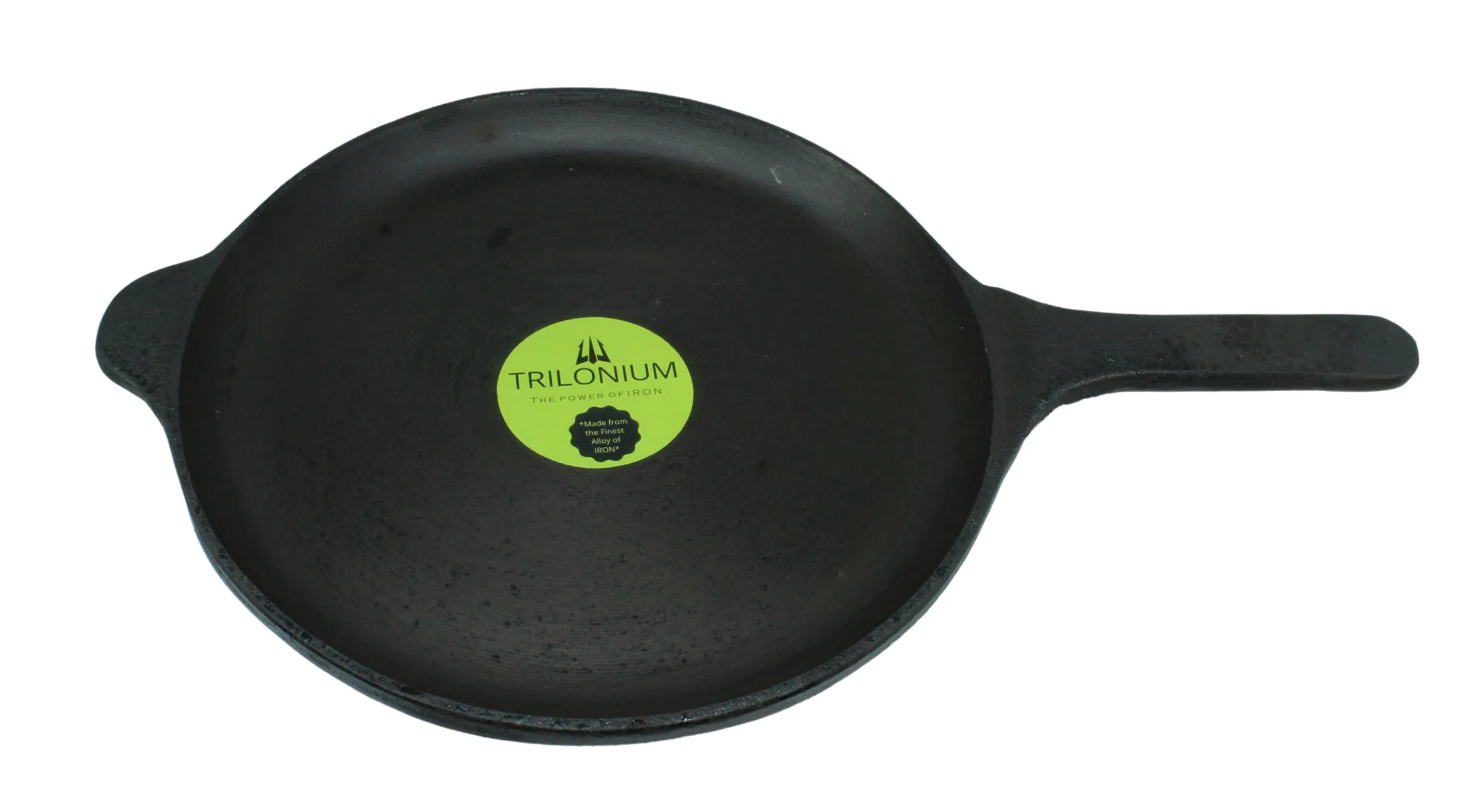 Cast Iron Skillet | Shallow Fry Pan | Omlete Pan | Pre-Seasoned | 25cm | 1.69 Kgs | Induction Compatible