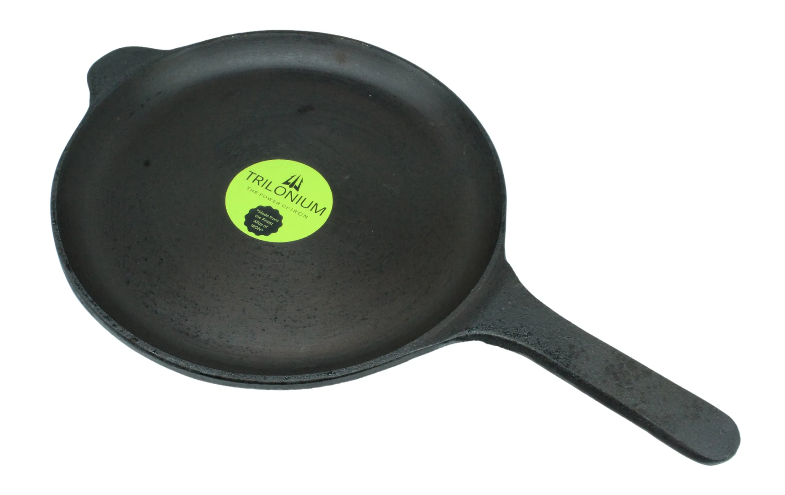 Cast Iron Skillet | Shallow Fry Pan | Omlete Pan | Pre-Seasoned | 25cm | 1.69 Kgs | Induction Compatible