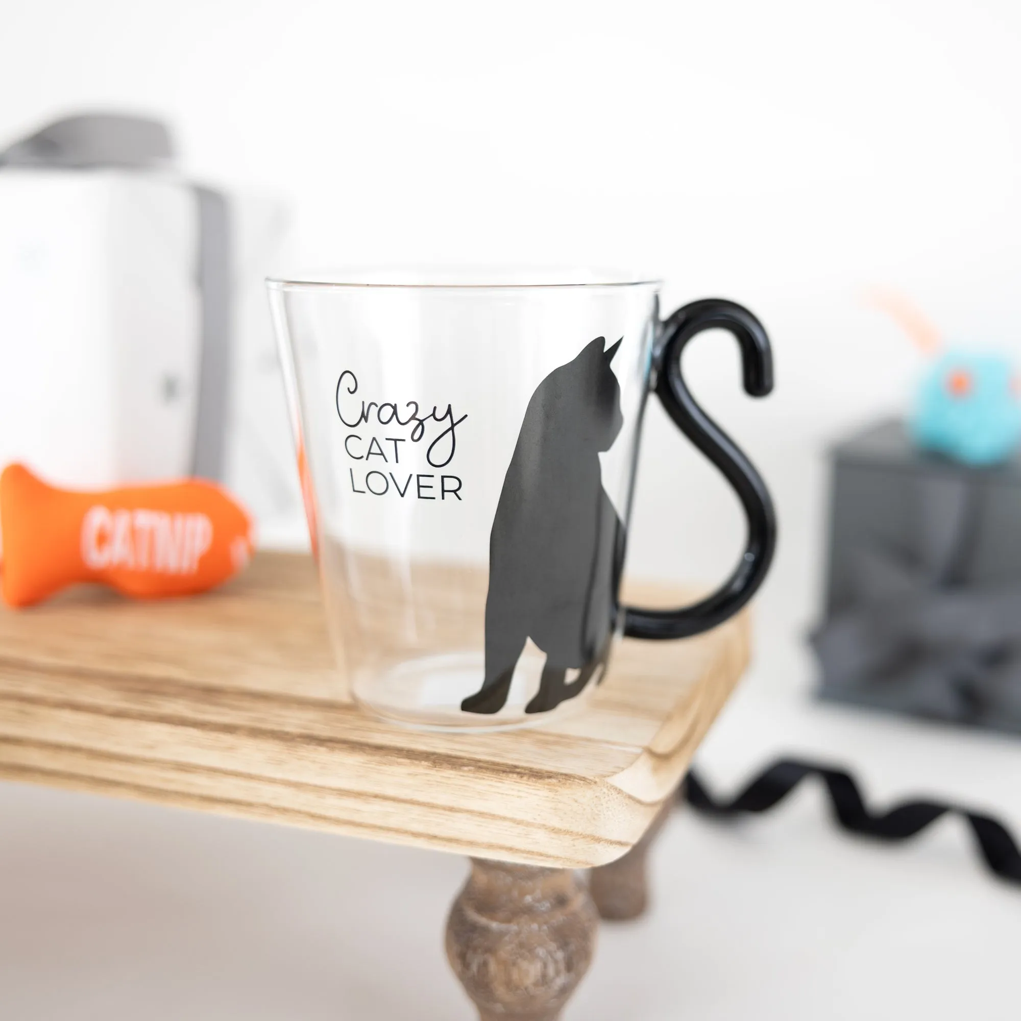 Cat Lover 12 oz Glass Cup