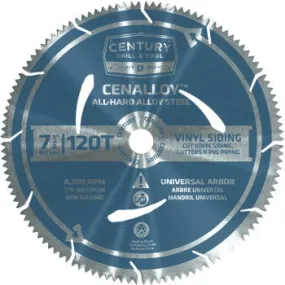 Century Drill & Tool 08240 8240 7-1/4 120t Vinyl Blade