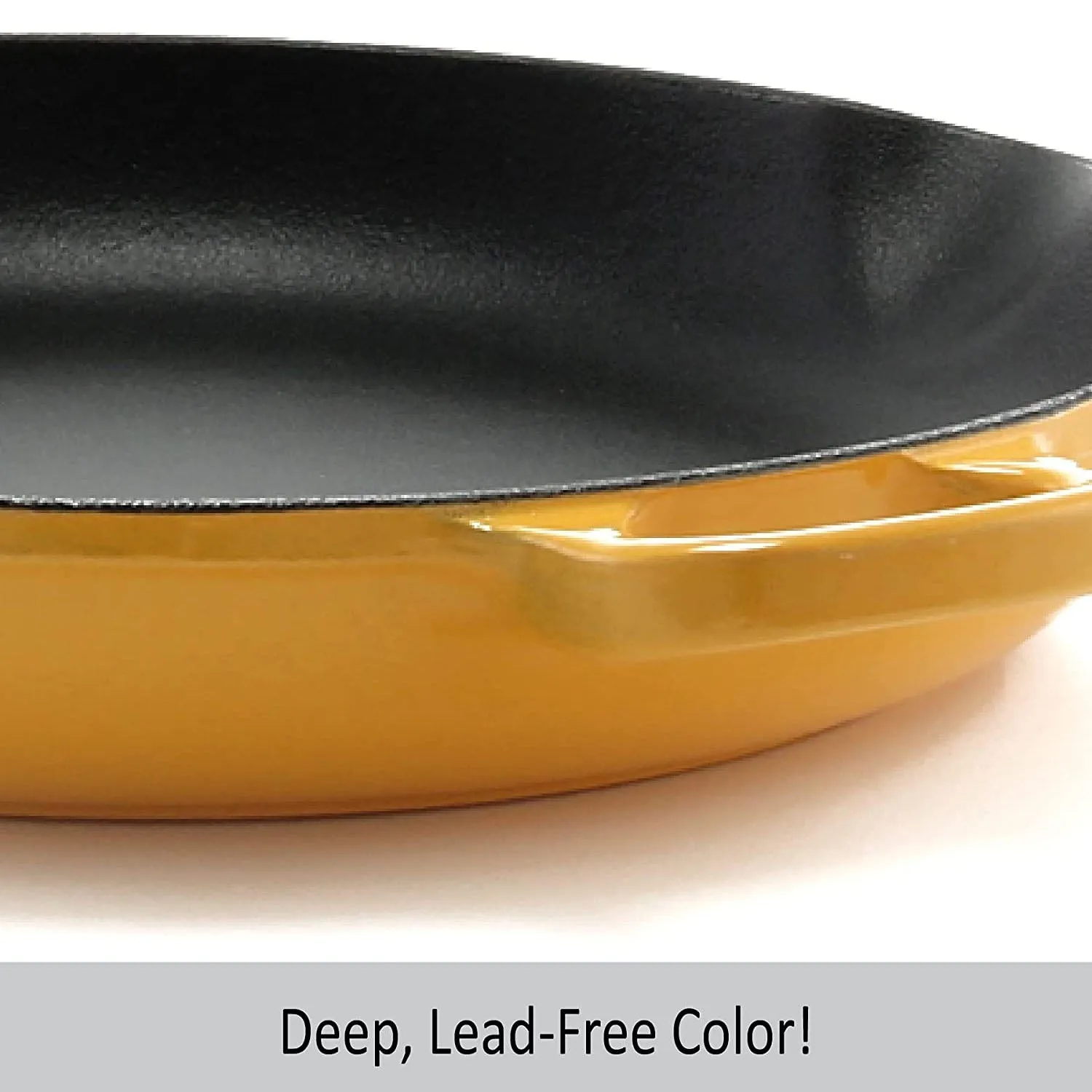 Chantal Enameled Cast Iron Cookware, 10 inch Skillet, Marigold