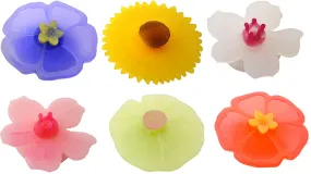 Charles Viancin Set of 6 Floral Drink Markers