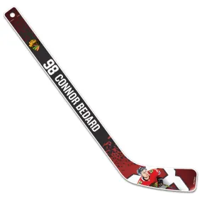 CHICAGO BLACKHAWKS CONNOR BEDARD MINI STICK