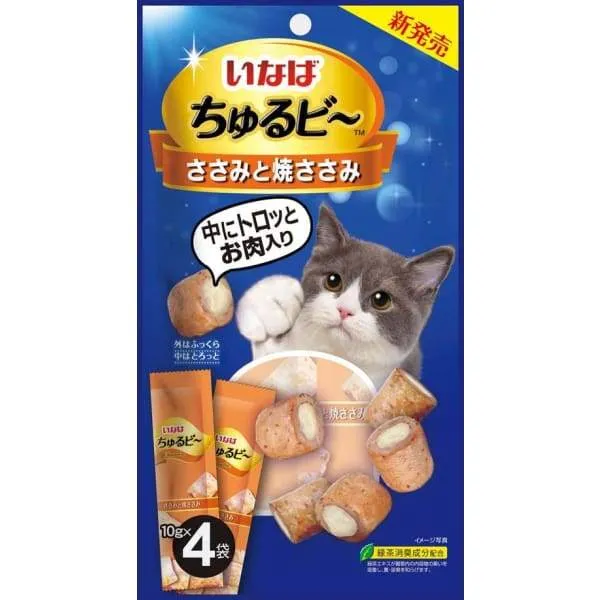 Ciao Churubee Sasami (Chicken) Cat Treats 40g (10g x 4)