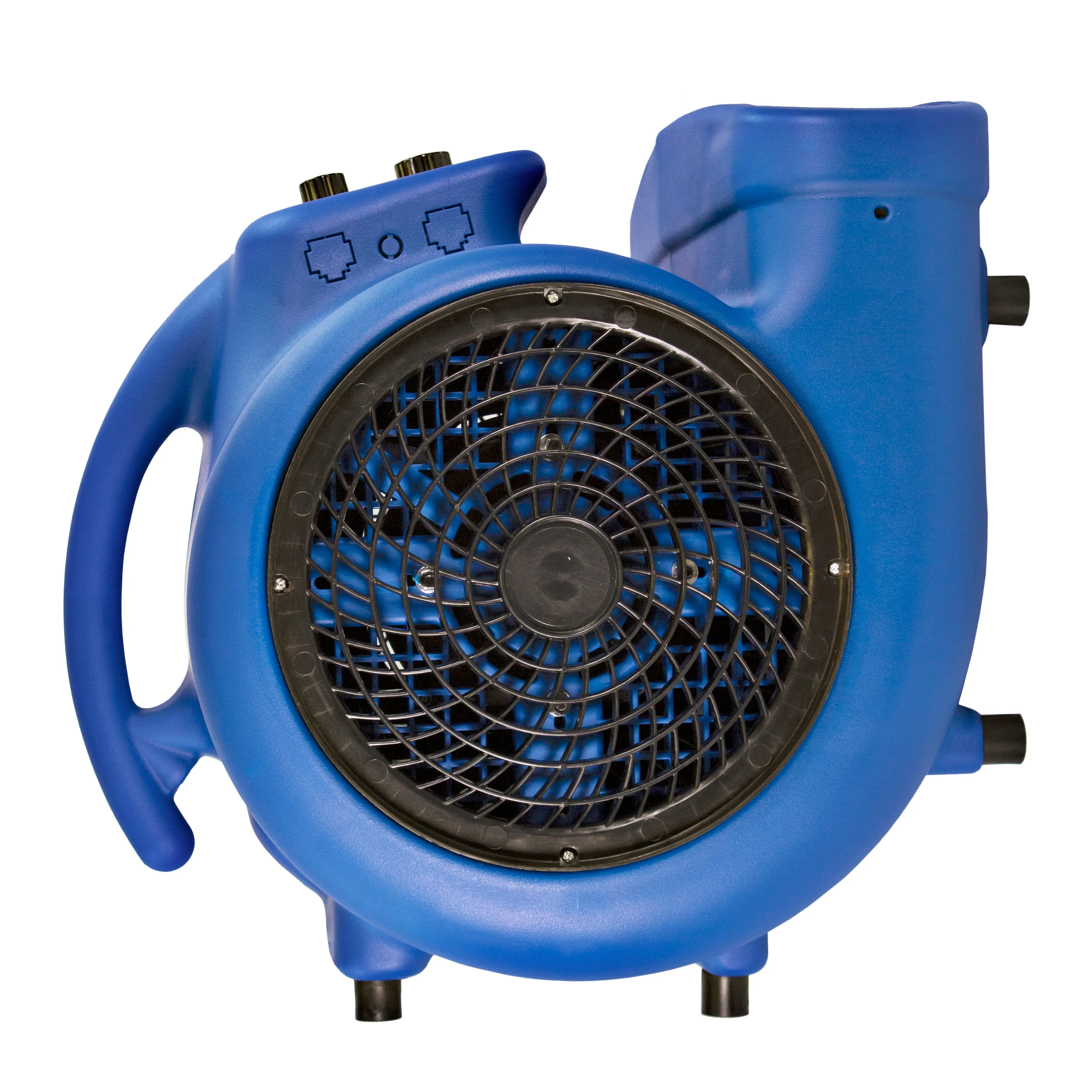 Comfort Zone Powergear 1/2 HP 3-Speed Carpet Dryer Blower Floor Fan with Timer in Blue