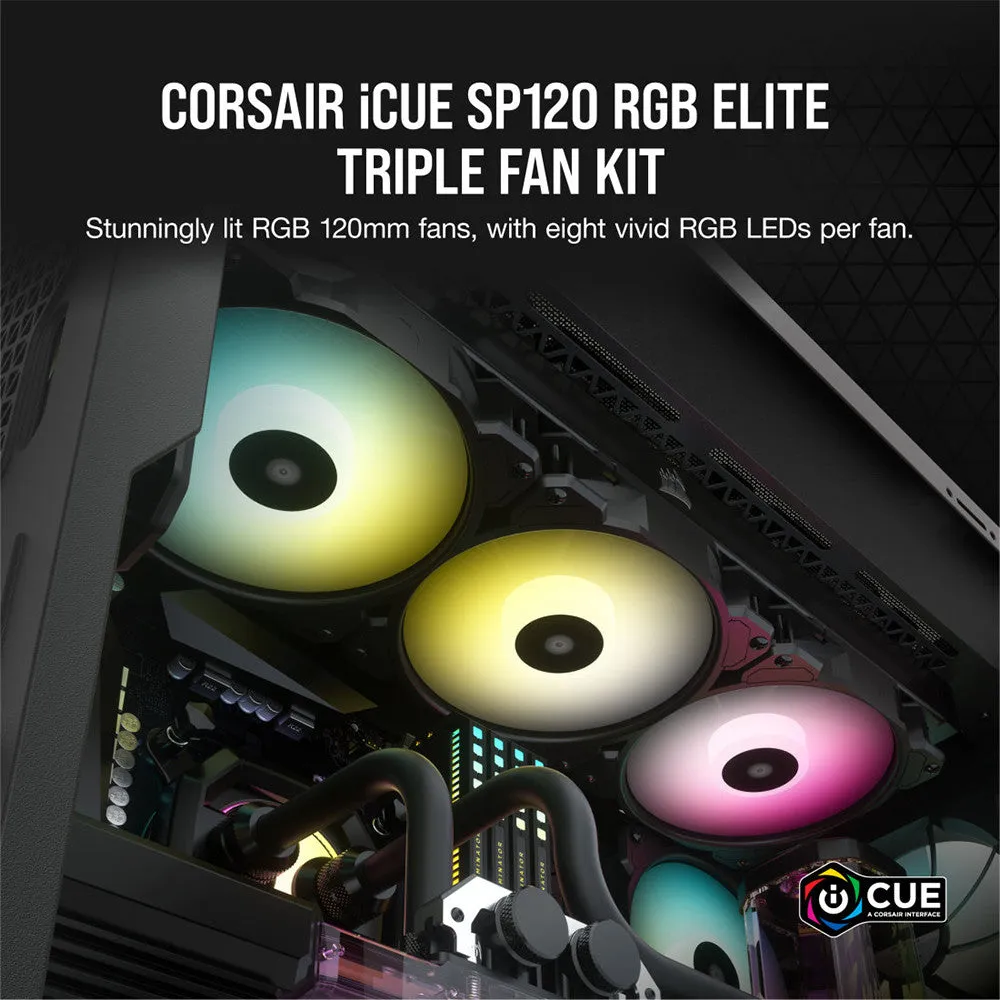 Corsair ML120 RGB ELITE 120mm PWM Magnetic Levitation Fan