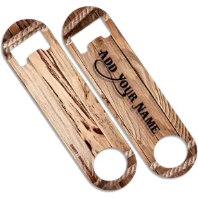 CUSTOMIZABLE Skinny Mini Bottle Opener - Drift Wood