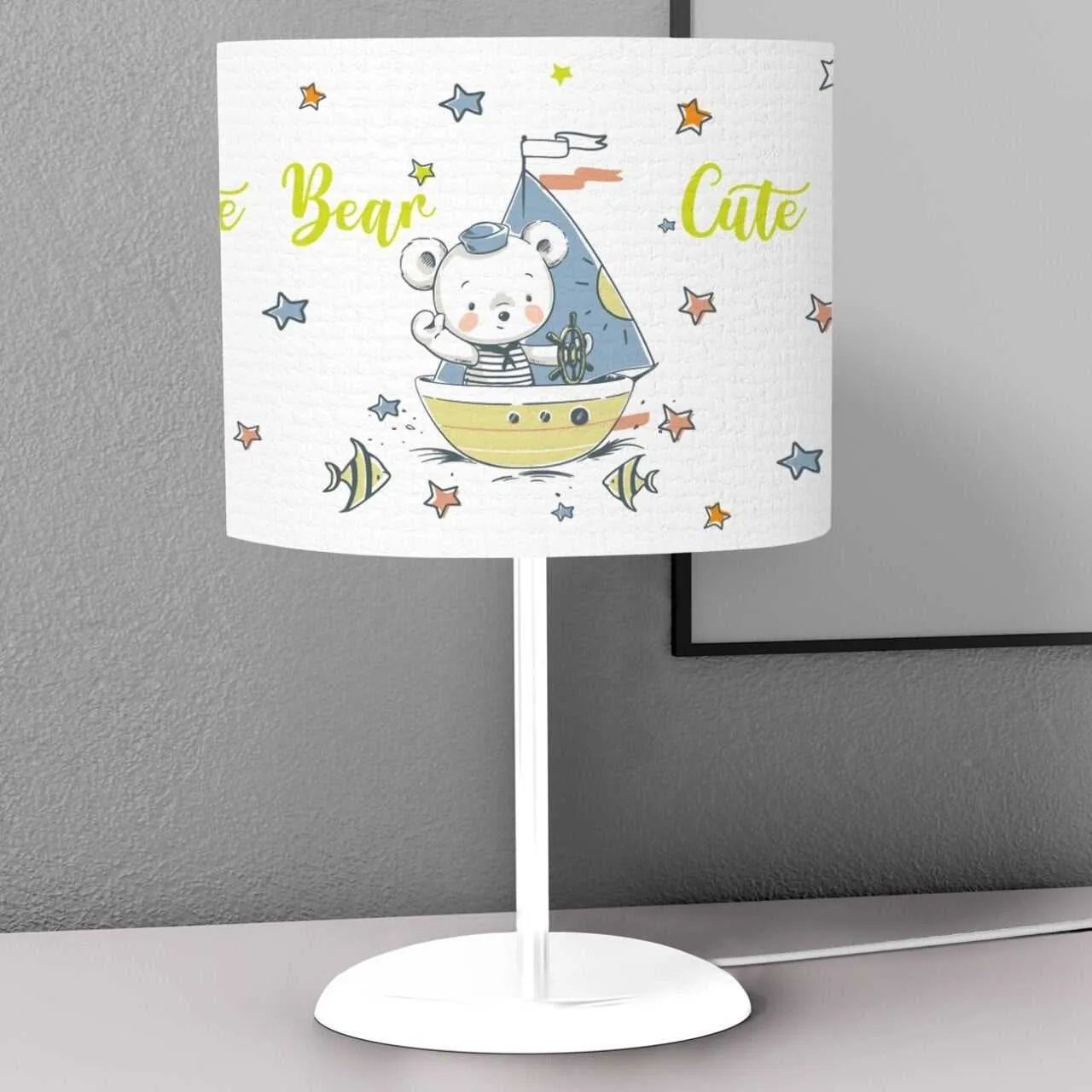 Cute Tiny Sailor Teddy Bear Kids Bedroom Night Lamp