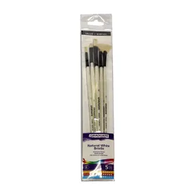 Daler Rowney Graduate Brush Long Handle Natural Bristle Bright Brush LH Set