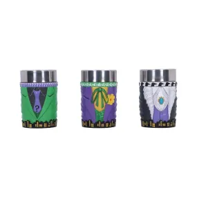 DC Batman Villain Mini Cup Set Featuring The Joker, The Riddler and The Penguin